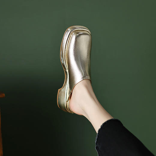 时尚个性，三色可选金属色包头凉鞋TYM-6146 商品图11