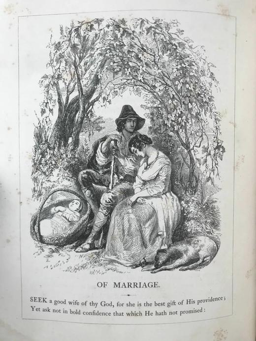 含藏书票特装本！约19世纪后期 塔珀《格言哲学》 约60幅插图 全真皮精装18开 商品图9