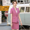 XZ-HJ1844春夏季职业装女裙套装修身短袖西服正装文员工作服小西装女 商品缩略图0