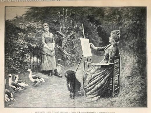 39*12.5cm！1899年 法国画报《世界画报》 数百幅版画插图 真皮精装8开 商品图11