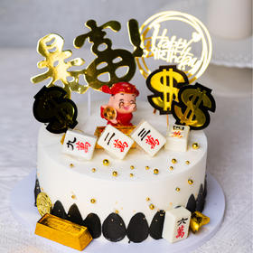 生日蛋糕 财神驾到