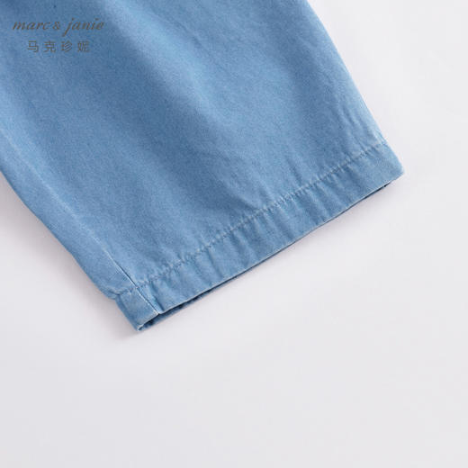 马克珍妮夏装新款 男童舒适全棉牛仔宽松七分裤230970 商品图5