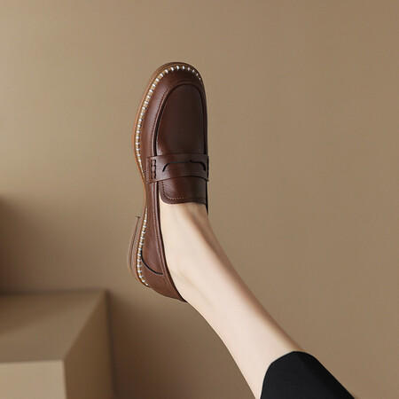 时尚气质，真皮平底单鞋HBP-5113 商品图3