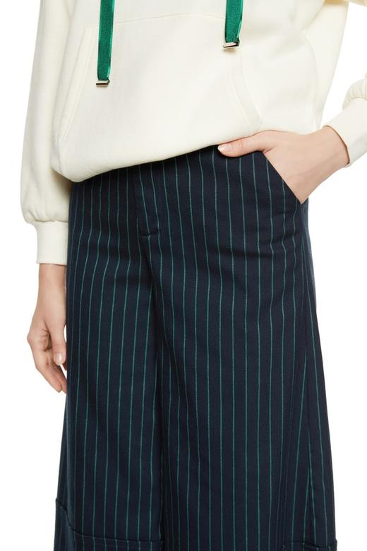 DOTACOKO 海军蓝条纹阔腿裤 1532 商品图3