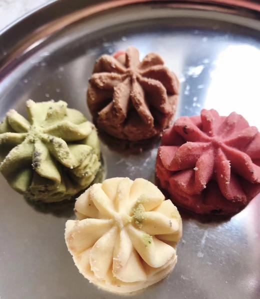 幸运小筑 | 四拼曲奇饼干 280g（树莓黄油咖啡抹茶味） 商品图5