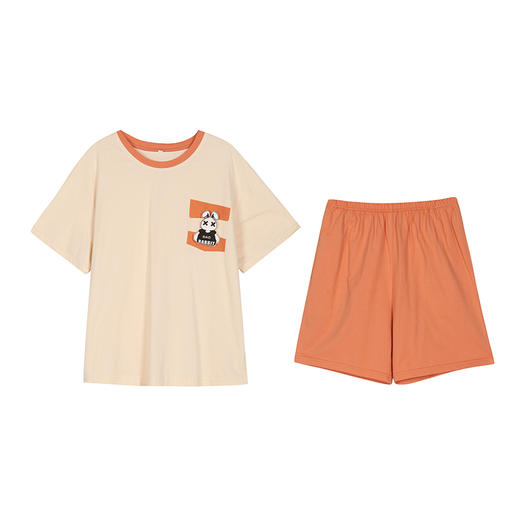 都市丽人32支CVC单面薄短袖家居服睡衣LH32D3 商品图4