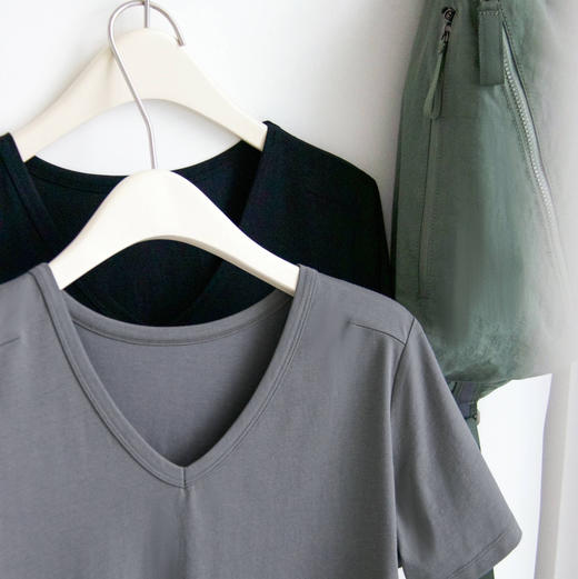 女士V领索罗纳凉感科技面料短袖 商品图7