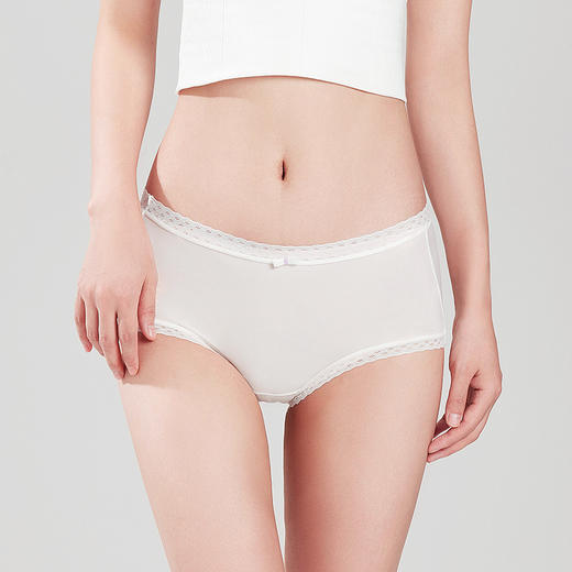 都市丽人基础系列锦泳平角裤女士内裤中腰平角裤LK35A7 商品图0