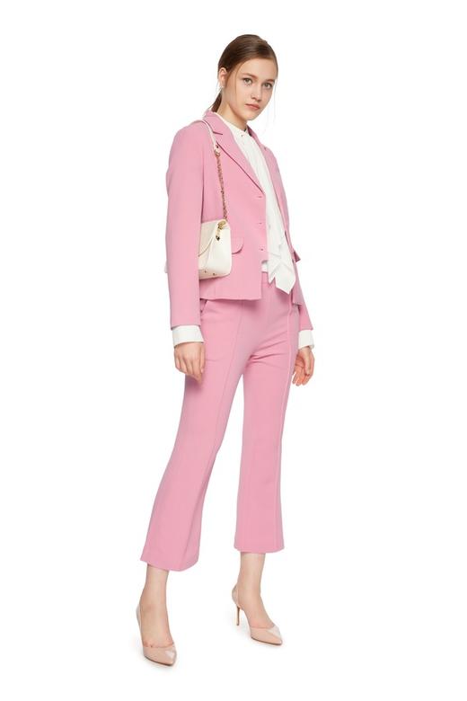 AVA 简约粉色高腰西装裤 5917 商品图3