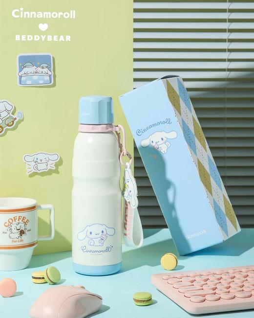【品牌直发】【杯具熊三丽鸥玉桂狗联名系列】儿童杯复古保温水壶保温嘟嘟桶大肚杯 顽皮大耳狗/轻盈大耳狗/云朵大耳狗/运动水杯大耳狗316不锈钢 商品图10