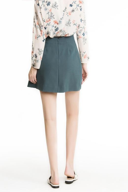 LILY 祖母绿仿围裹式半裙 1483 商品图3