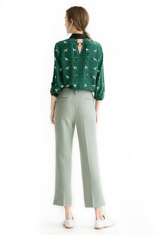 SINGLY 小狗印花雪纺衬衫 1177 商品图5