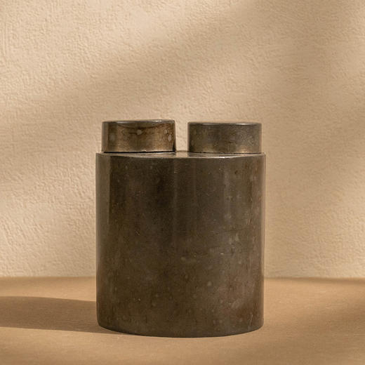 锡太极茶入（一对） 商品图0