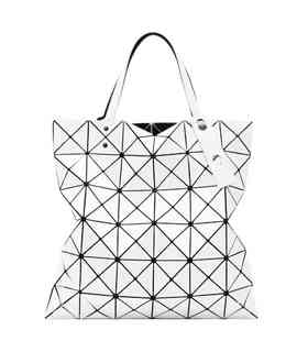 ISSEY MIYAKE 三宅一生 BAO BAO 6x6格经典手提包 白色