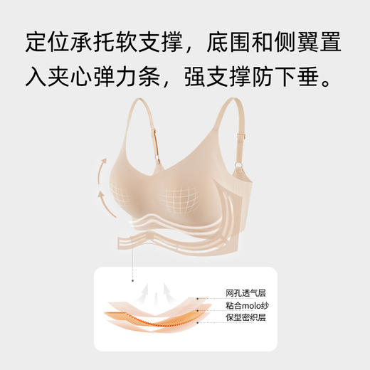 优选丨漫画胸外扩内衣聚拢无痕软支撑文胸显大背心/背扣款gzh 商品图3