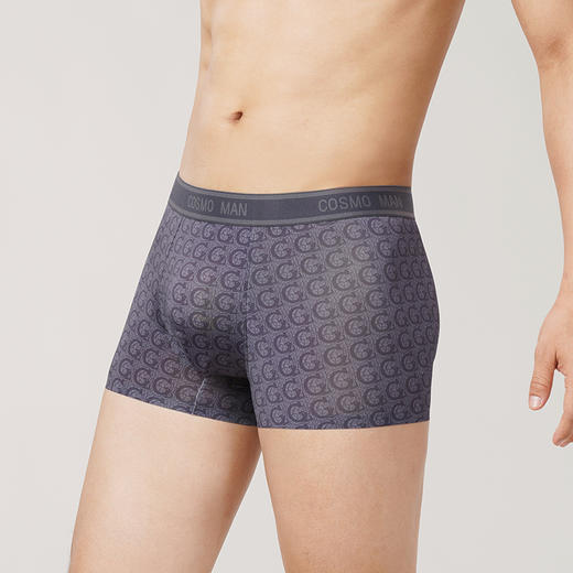 都市丽人都市锋尚潮流时尚冰丝（数码印花）平角裤男士内裤FK3HA8 商品图1