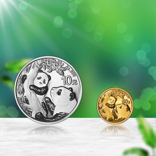 2021年熊猫金银币套装 3克金+30克银 商品图4