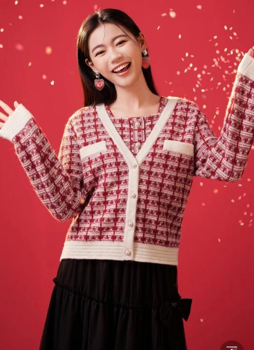 爱居兔女针织衫外套 商品图0