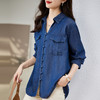 清新淡雅，女气质休闲牛仔衬衫HR-SUYUE1400-1 商品缩略图2