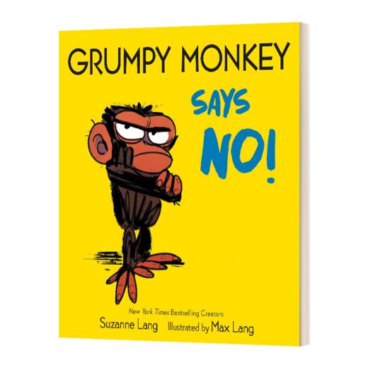 英文原版 Grumpy Monkey Says No 暴怒猴说不可以 幼儿情绪管理绘本 纸板书 英文版 进口英语原版书籍 商品图1