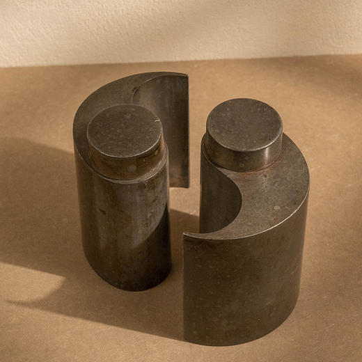 锡太极茶入（一对） 商品图1