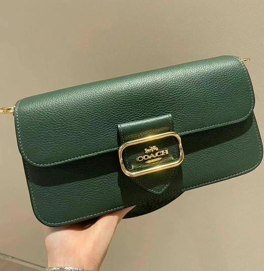 绿色25折 ¥1180！Coach Morgan腋下包🔥蔻驰新品摩根法棍包，复古墨绿色真的太戳我了～ 商品图1