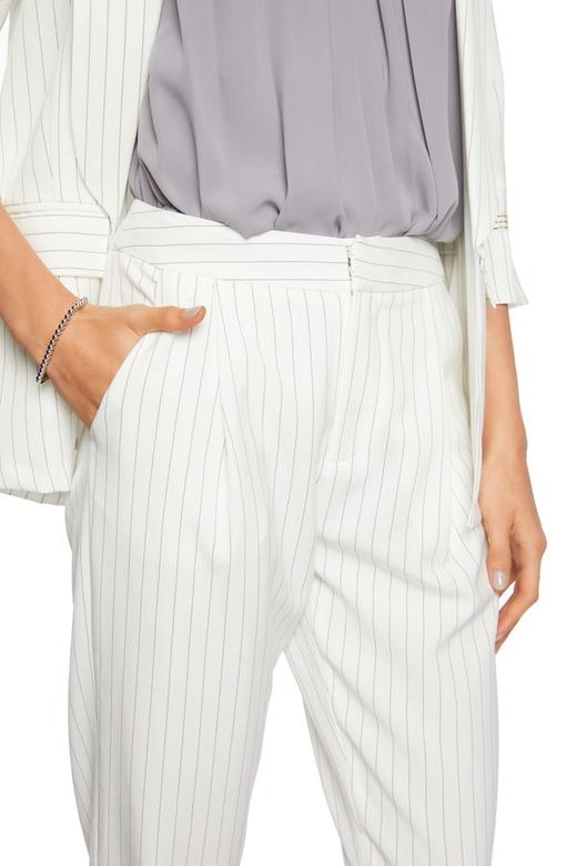 AVA 白色条纹九分裤 5698 商品图3