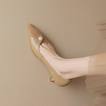 时尚百搭，真皮细跟高跟鞋HBP-5110 商品图0