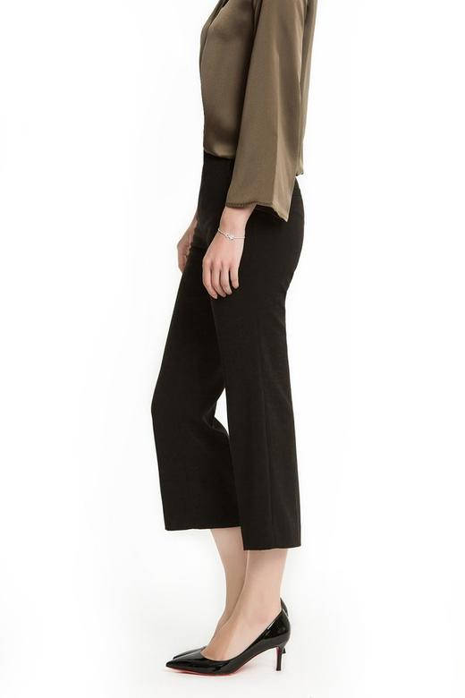 Monki 黑色微喇九分裤 1253 商品图1