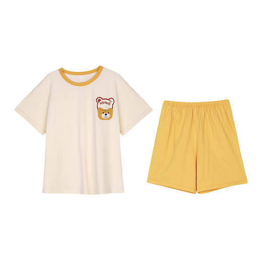 都市丽人32支CVC单面薄短袖家居服睡衣LH32D3 商品图3