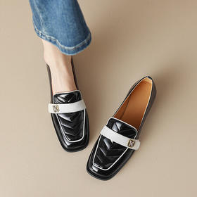 时尚气质，真皮低跟单鞋HBP-3897