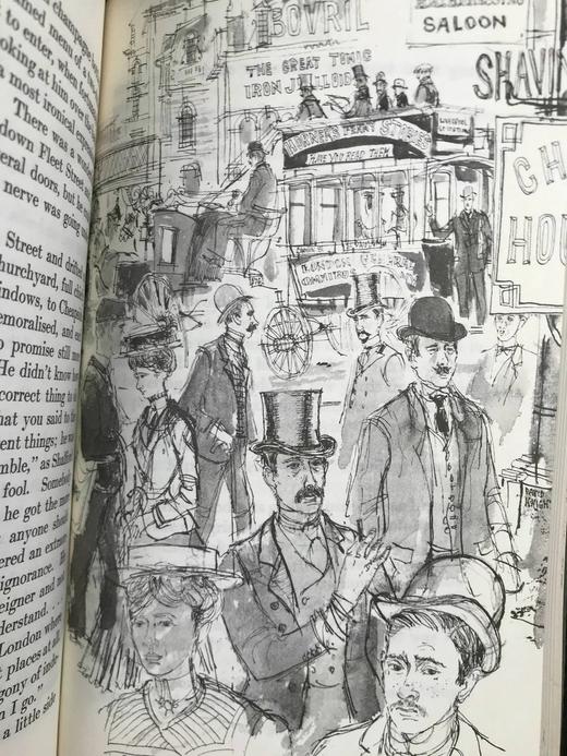 赫伯特·乔治·威尔斯《基普斯》 8幅插图 苍鹭出版社（HeronBooks）复古仿皮精装本 商品图12