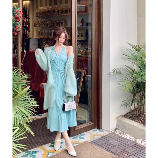 余潇潇【玛丽梦露】时尚洋气坡跟鞋尖头浅口不累脚高跟鞋2023新款 商品图4