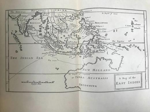 限量版毛边本！有编号！1927年 威廉·丹彼尔《新环球航行》 8幅插图与地图 布面精装16开 商品图9