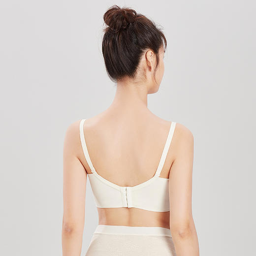 都市丽人快乐妈咪内衣C薄3/4杯蕾丝文胸四排无钢圈YB32L1 商品图2