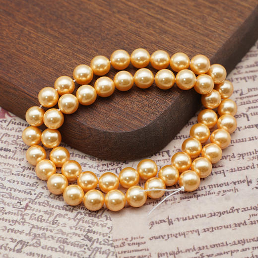 仿珍珠8mm珠料意卡米诺手串念珠单颗珠子散珠半成品 商品图7