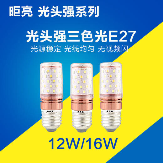 昛亮 光头强 E27螺口 12W 白光 商品图0
