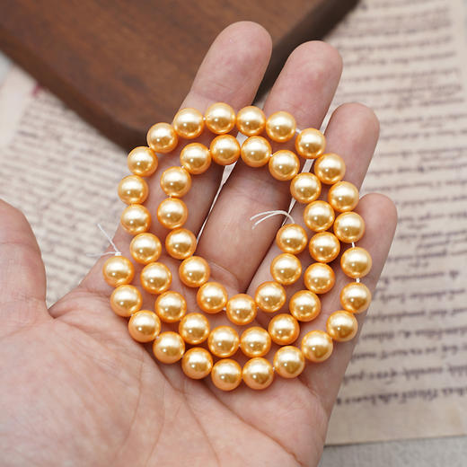 仿珍珠8mm珠料意卡米诺手串念珠单颗珠子散珠半成品 商品图8