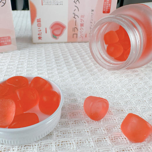 【夏季超值特惠】【第2瓶立减20元】日本冷たい白肌 蔓越莓胶原蛋白肽软糖 一口吃出逆龄肌 0蔗糖0脂肪 多重营养搭配 60粒/瓶 商品图6