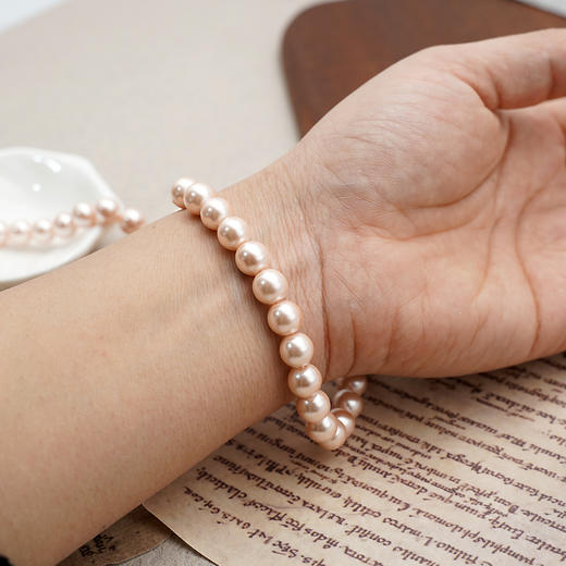 仿珍珠8mm珠料意卡米诺手串念珠单颗珠子散珠半成品 商品图3