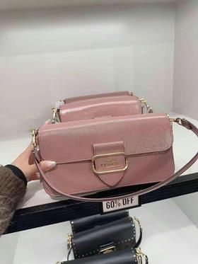 粉色清仓价！Coach新款Morgan大号腋下包单肩斜挎包
