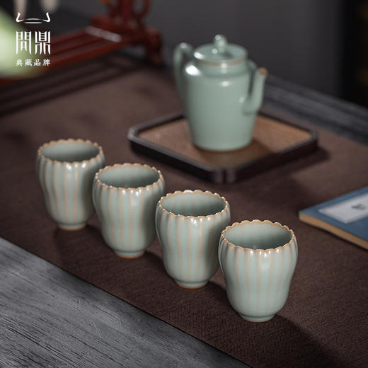 问鼎汝瓷癸卯佛手瓜杯 佛手瓜对杯 商品图2