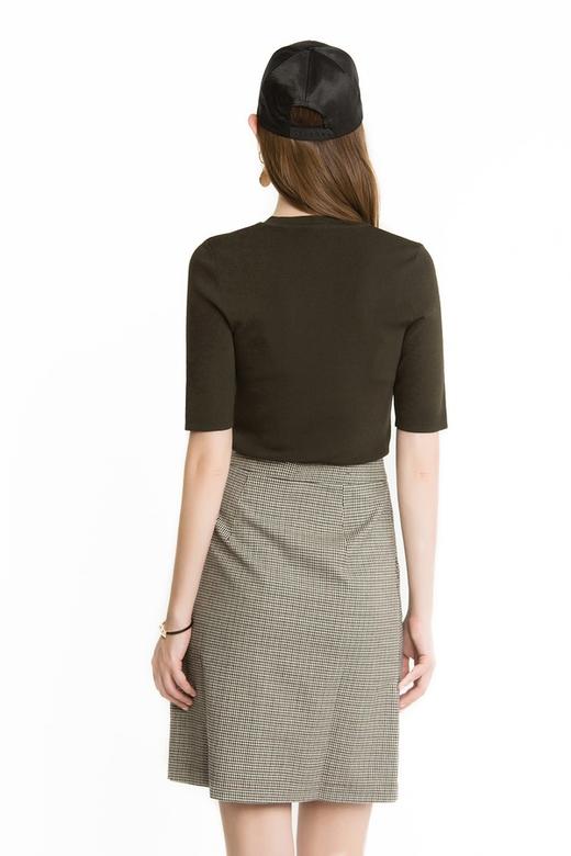 EVA OUXIU伊华欧秀 织带装饰简约针织上衣 1522 商品图3