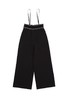 AVA 黑色阔腿背带裤 5956 商品缩略图4