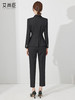 高级感黑色西装套装女春时尚不规则英伦风总裁职业装气质通勤正装 商品缩略图4