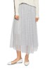SUMMER & SAGE 浅灰色散摆纱裙 5605 商品缩略图0