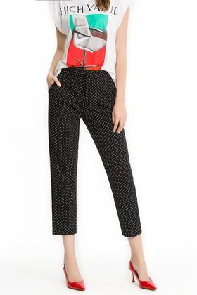 ZARA 高腰波点九分裤 1517