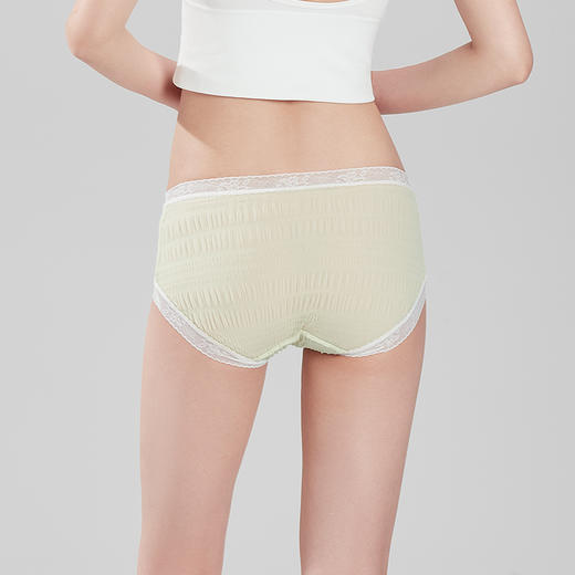 都市丽人基础系列蕾丝平角裤女士内裤低腰平角裤LK33B2 商品图2