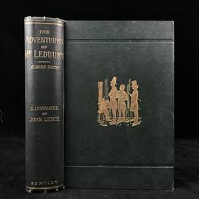 1886年 阿尔伯特·史密斯《莱德伯里先生历险记》 约翰·里奇21幅钢版画插图 漆布精装16开