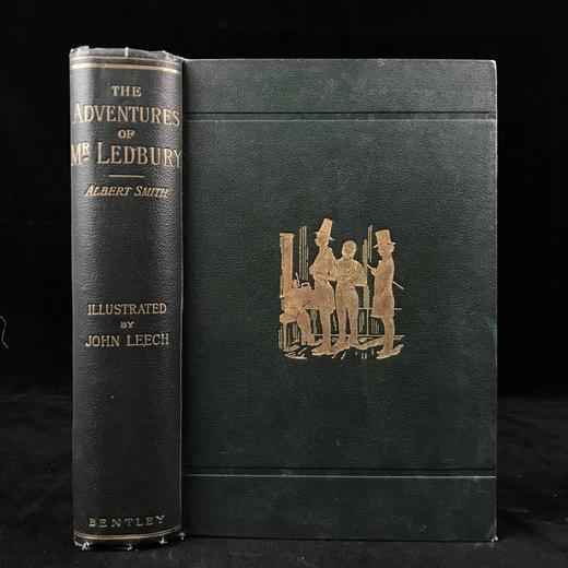 1886年 阿尔伯特·史密斯《莱德伯里先生历险记》 约翰·里奇21幅钢版画插图 漆布精装16开 商品图0